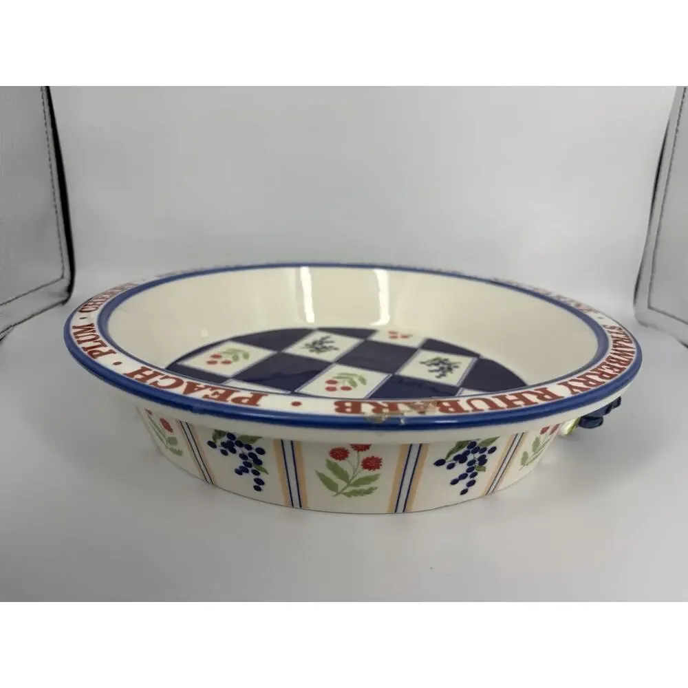 Anthropologie Lou Rota Stoneware Pie Dish